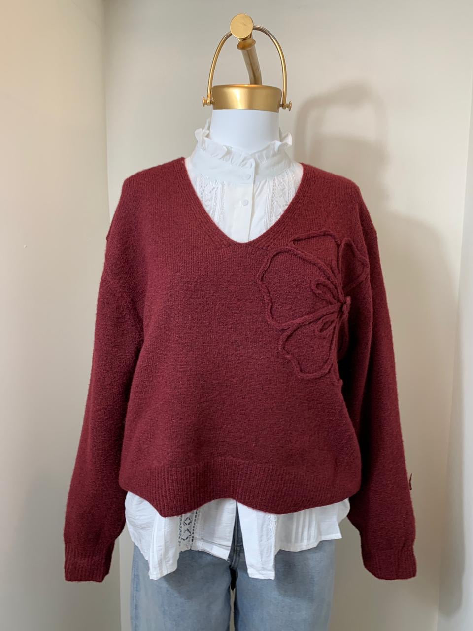 Sweater Flor (iris)