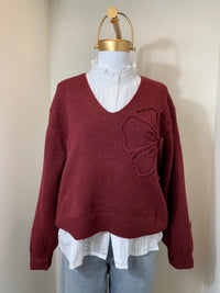 Sweater Flor (iris)