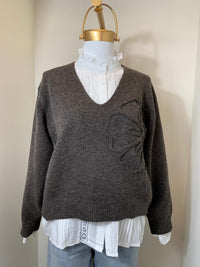 Sweater Flor (iris)