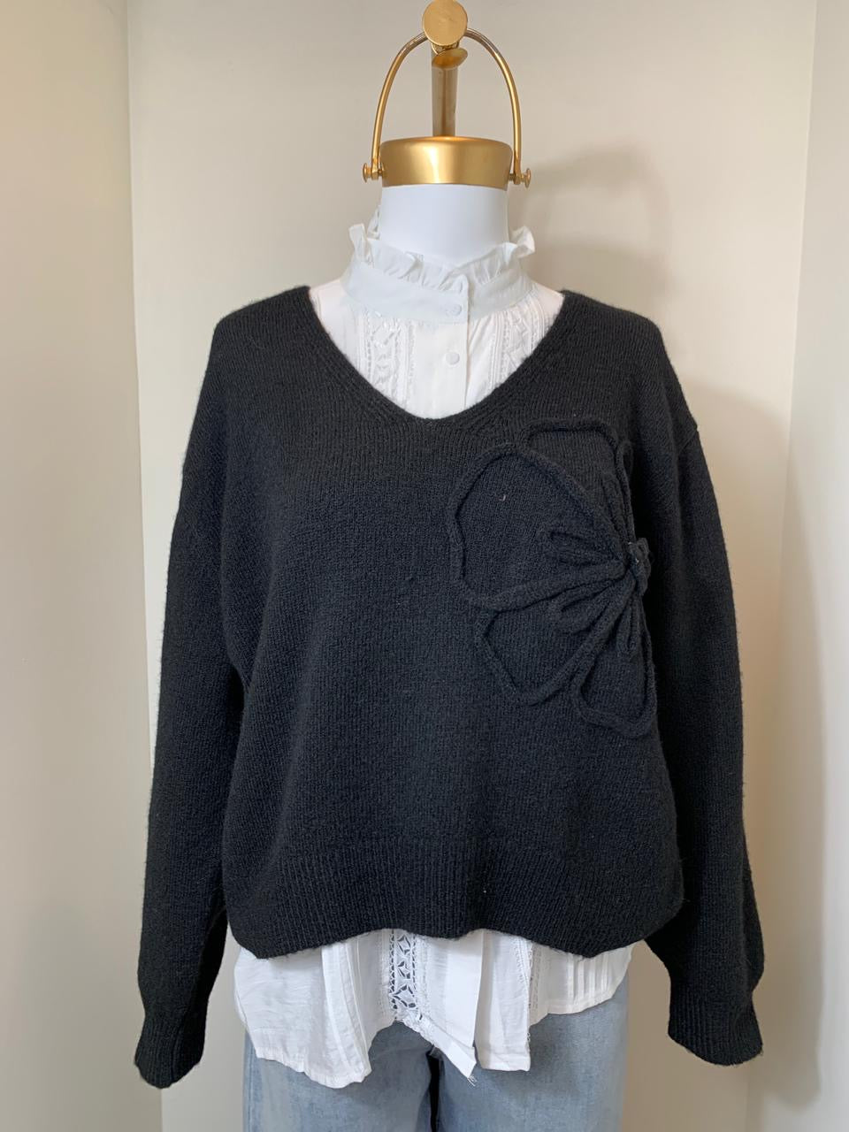 Sweater Flor (iris)