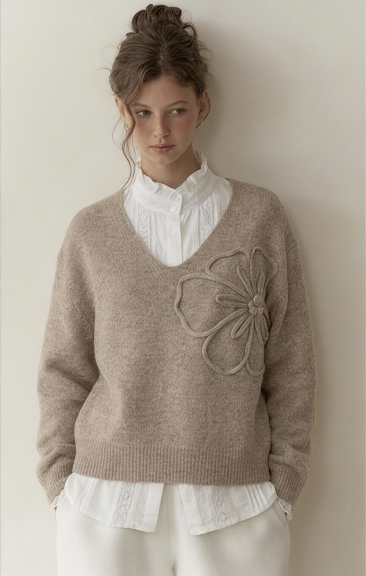 Sweater Flor (iris)
